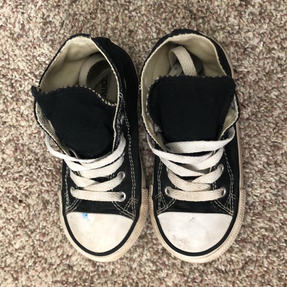 Black Hightop Converse - Picture 3 of 6